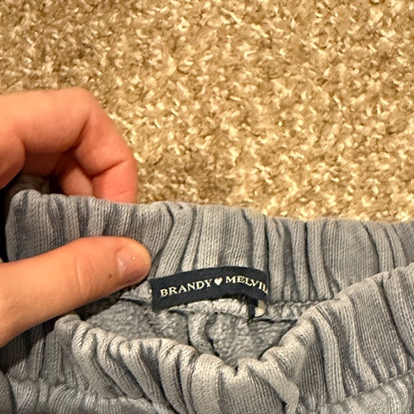 Brandy Melville Slate Gray Newport Beach Fleece Joggers - Picture 3 of 3